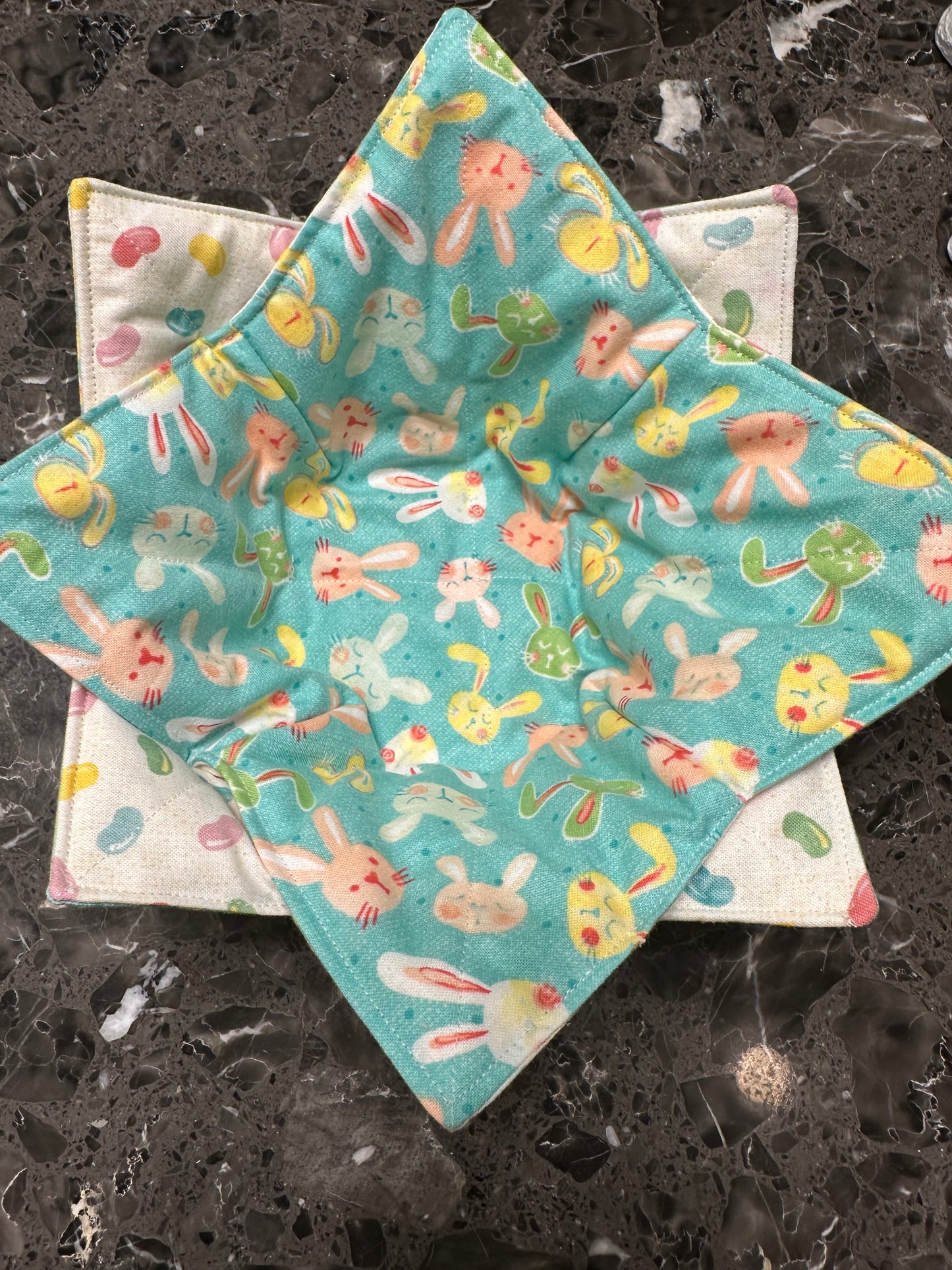 Reversible Bowl Cozy- microwave safe