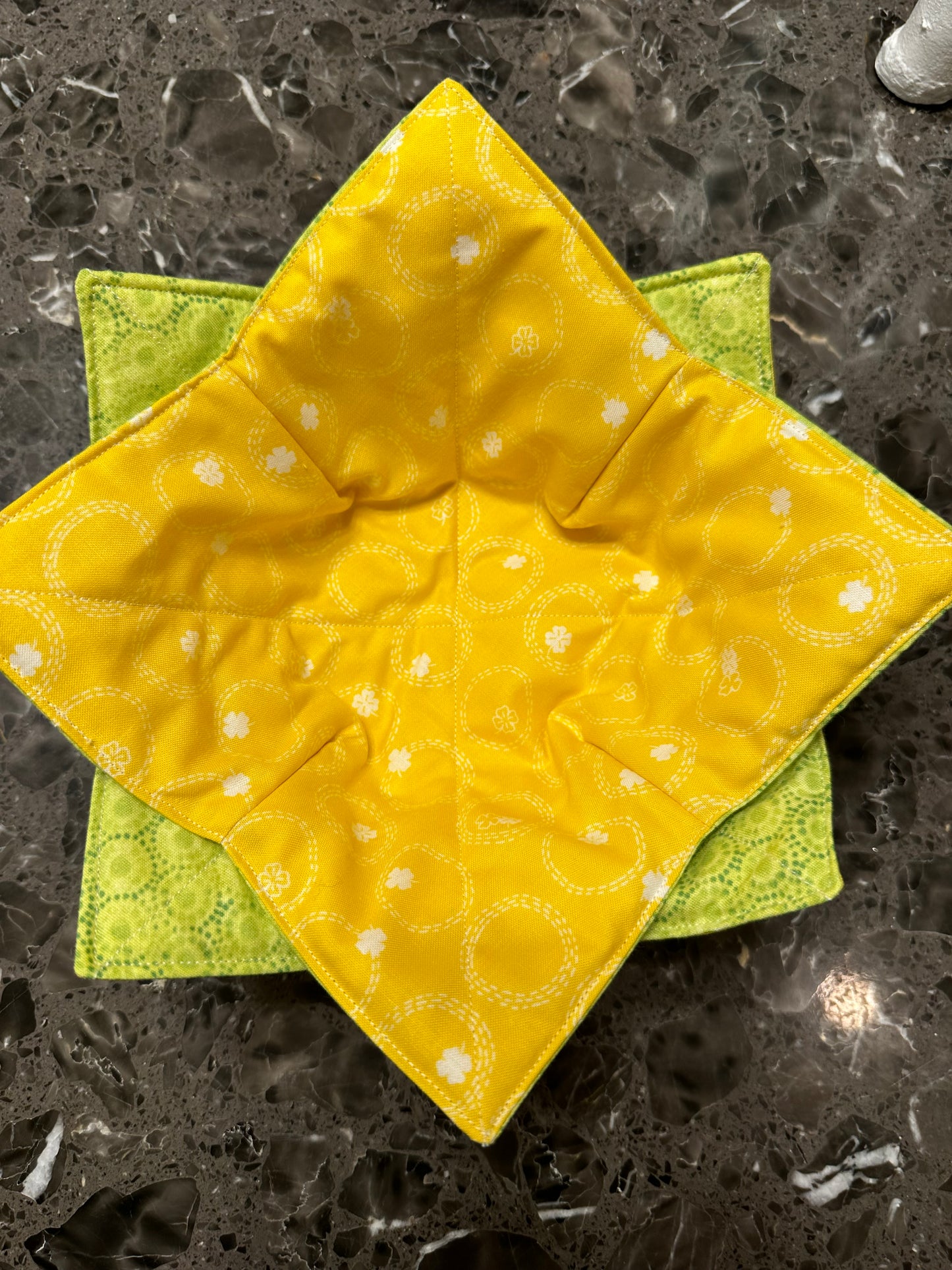 Reversible Bowl Cozy- microwave safe