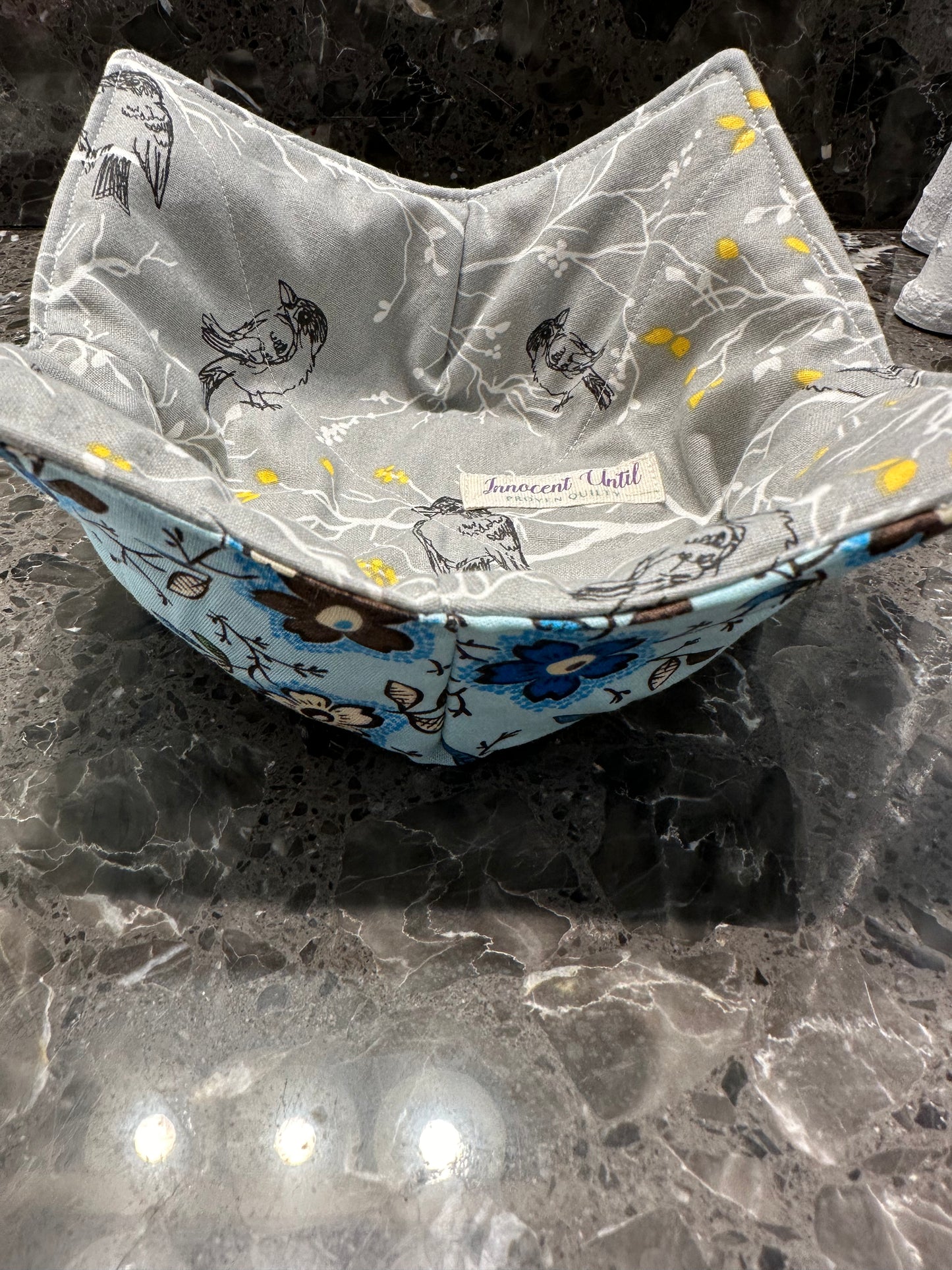 Reversible Bowl Cozy- microwave safe