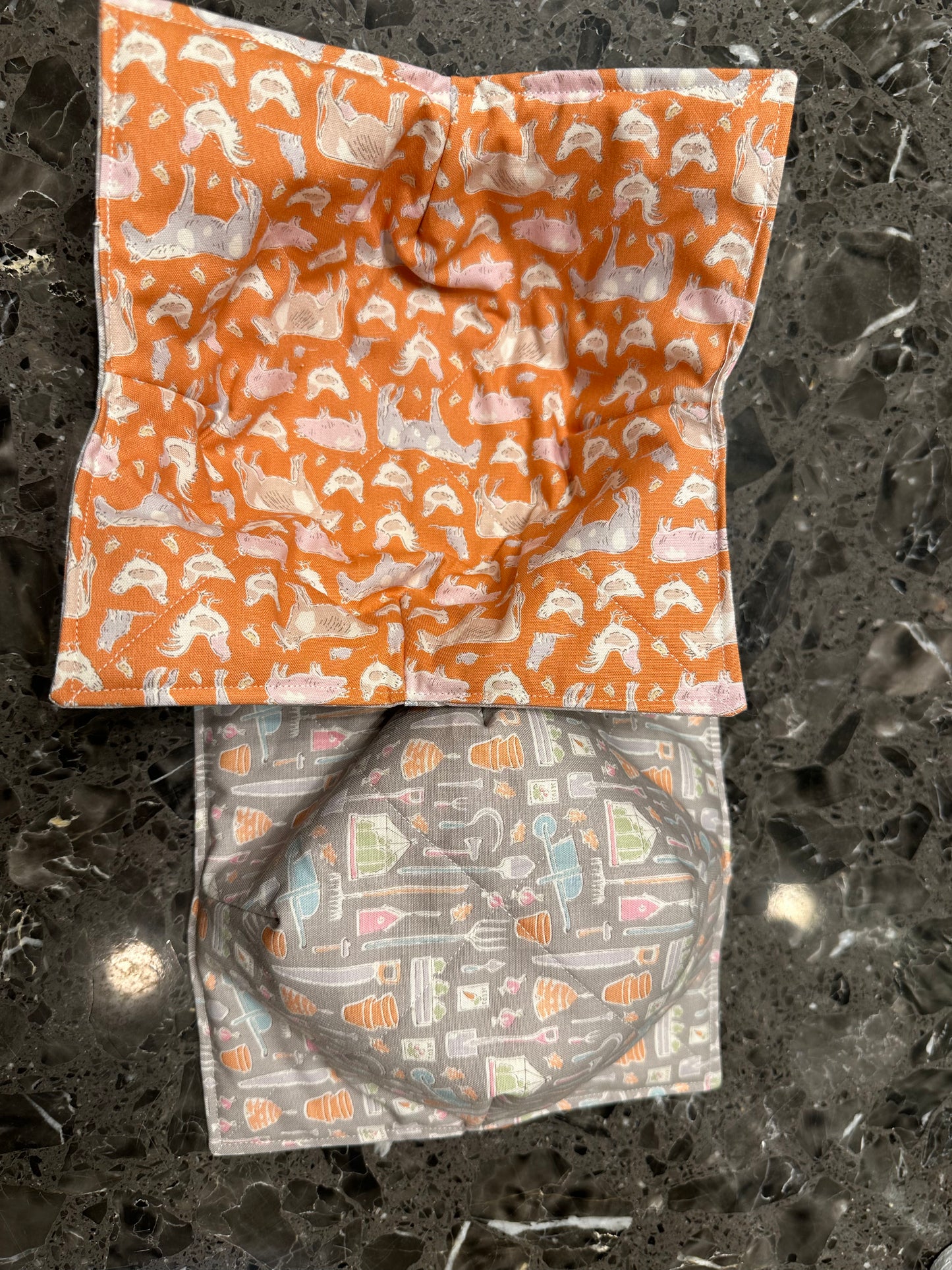 Reversible Bowl Cozy- microwave safe