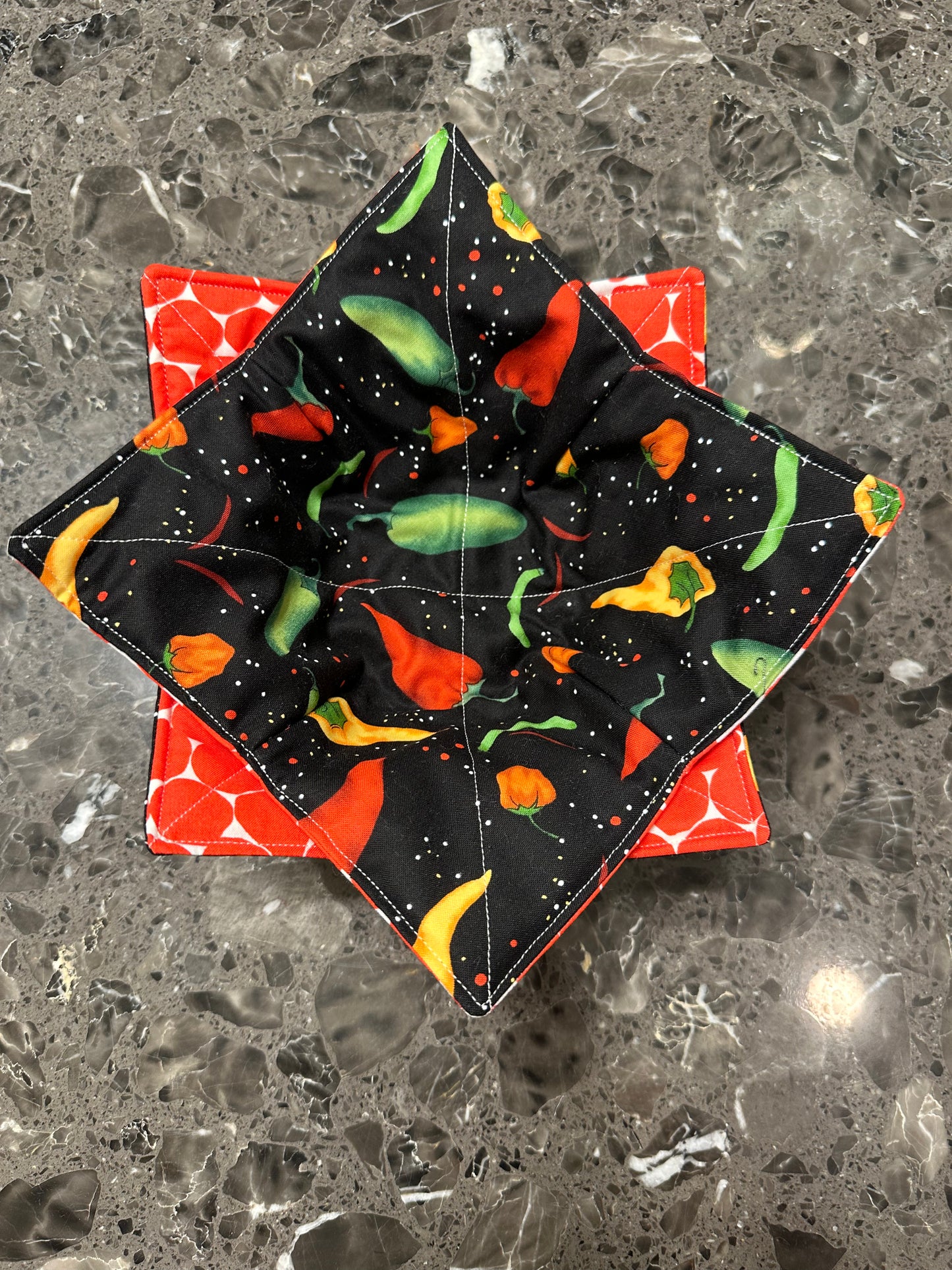 Reversible Bowl Cozy- microwave safe