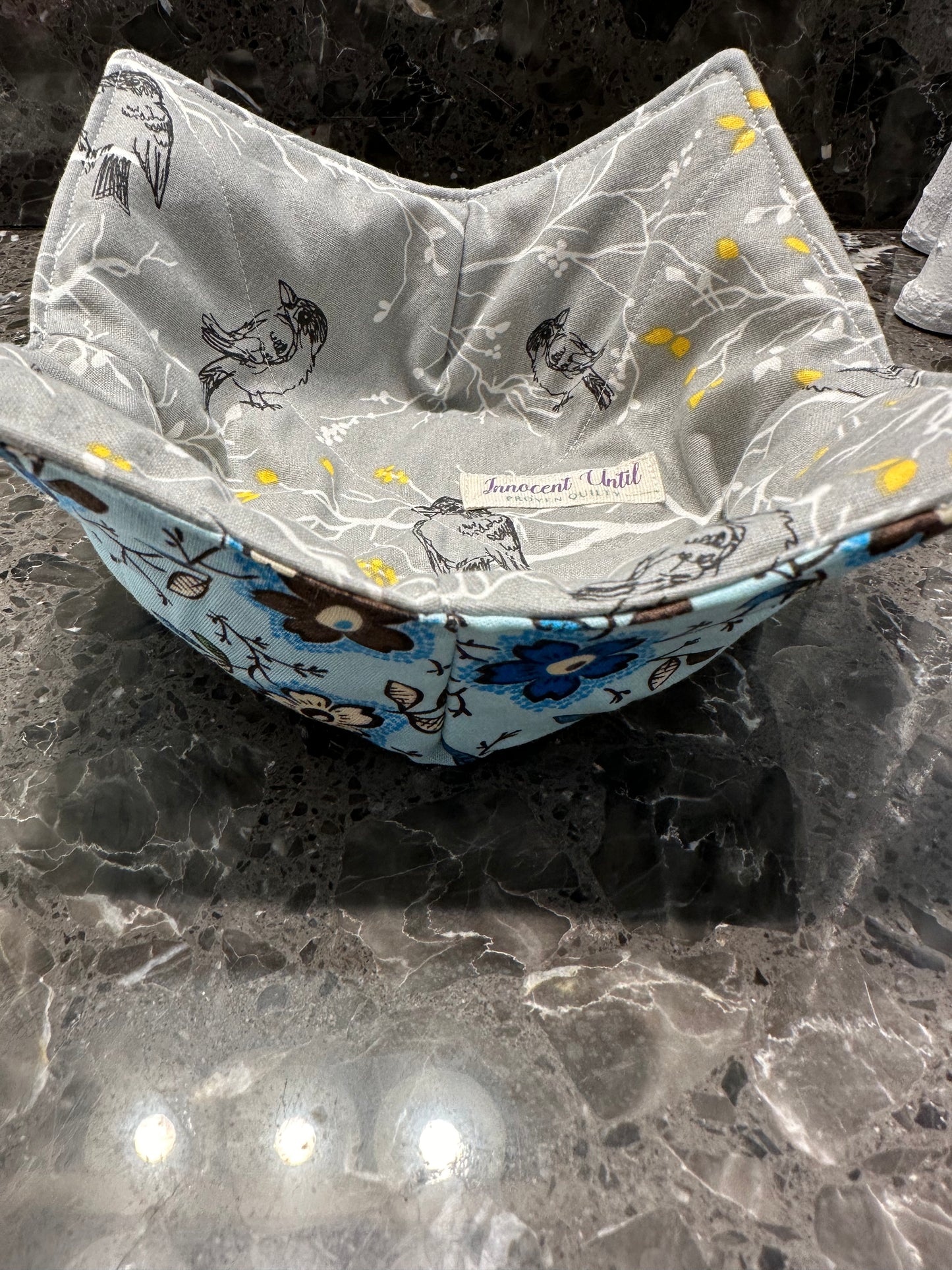 Reversible Bowl Cozy- microwave safe