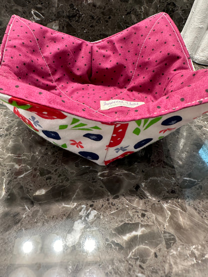 Reversible Bowl Cozy- microwave safe